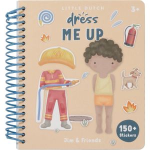 Little Dutch - Aankleedboek Jim & Friends - Karton - 24 Pagina's