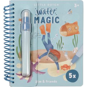 Little Dutch watertekenboek Water magic Jim & Friends - Bambolino Toys