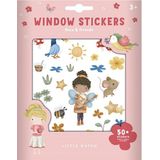 Little Dutch - Rosa & Friends - Raamstickers - Bloemen en Insecten - 4 Vellen