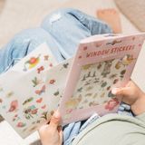 Little Dutch - Rosa & Friends - Raamstickers - Bloemen en Insecten - 4 Vellen