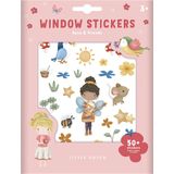 Little Dutch - Rosa & Friends - Raamstickers - Bloemen en Insecten - 4 Vellen
