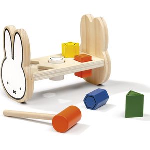 Nijntje houten speelgoed hamerbankje inclusief hamer - peuter kleuter educatief speelgoed - Bambolino Toys