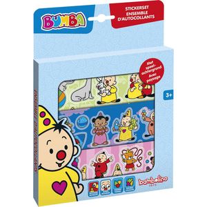 Bumba stickers, 3 stickervellen met speelachtergrond, creatief speelgoed - Bambolino Toys