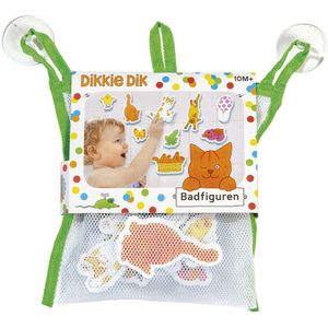 Dikkie Dik badspeelgoed badfiguren, educatief speelgoed in opbergnetje - peuter kleuter speelgoed - Bambolino Toys