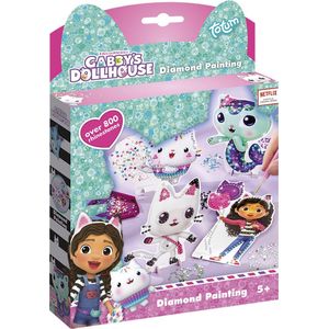 Gabby’s Poppenhuis Totum knutselset diamond painting set met 800+ strass steentjes - Totum Gabby’s Dollhouse knutselen