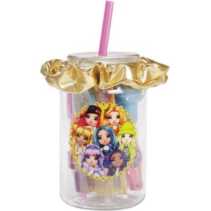 Totum Rainbow High stationery surprise drinkbeker met teken accessoires en gouden haarscrunchie cadeauset