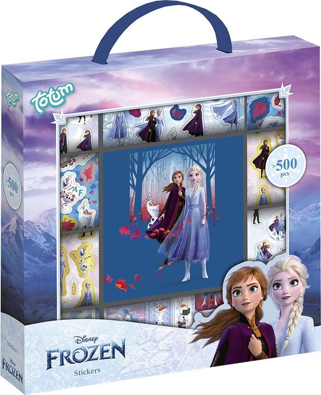Disney Frozen Totum 12 rollen stickers met stickerboek 500 stuks