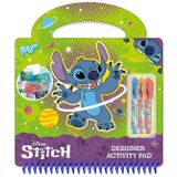 Disney Lilo en Stitch Totum designer doeboek tekenen, schrijven en stickerboekje 25-delig vakantie boek cadeau tip
