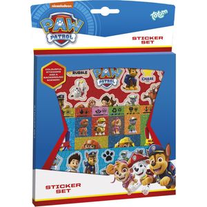 PAW Patrol Stickers 3 stickervellen en speelachtergrond Totum stickerset