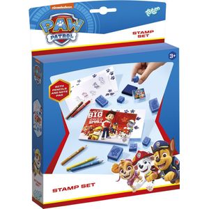 PAW Patrol Totum Stempel en Kleurset Inclusief 5 Kleurpotloden en Stempelboekje