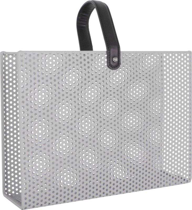 Present Time - Perky Mesh - Tijdschriftenrek - Grijs - Ijzer