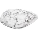 Present Time Dienblad Marble Look - Wit - 34x30x1 cm - Modern,Scandinavisch