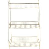 Present Time - Tidy - Keukenrek - Goudkleurig - 30 cm breed - 20 cm diep - 45.5 cm hoog