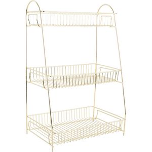 Present Time - Tidy - Keukenrek - Goudkleurig - 30 cm breed - 20 cm diep - 45.5 cm hoog