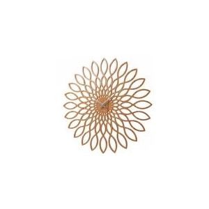 Karlsson - Sunflower - Wandklok - Houtkleurig - MDF - Diameter 60 cm