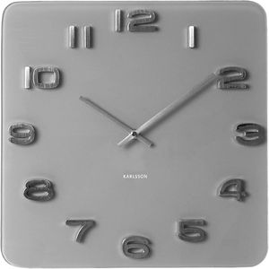 Karlsson - KA5488GY Wandklok - Grijs - Glas - Vintage Design
