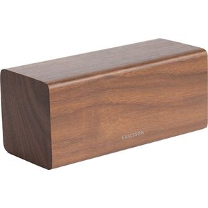 Karlsson - Block - Wekker - Donker Hout - LED-Index