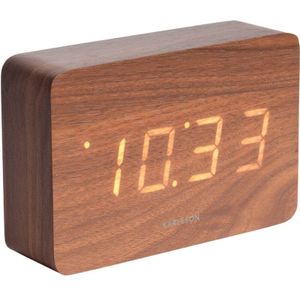 Karlsson - Wekker Square - Donker hout