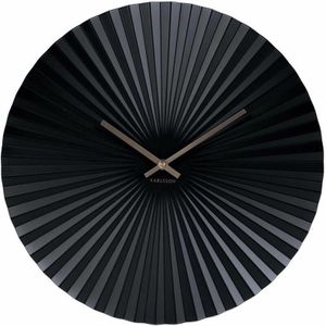 Wandklok - Modern - Zwart - Hout