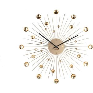 Karlsson - Sunburst - Wandklok - Goud - Kristal - Ø50cm
