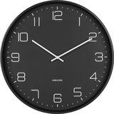 Wandklok Lofty Metaal Mat Zwart Ø40cm