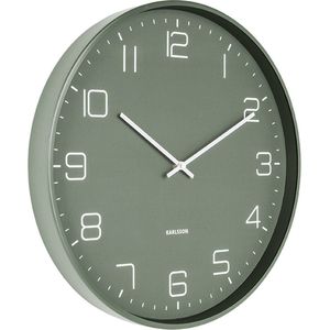 Wandklok Lofty Metaal Mat Groen Ø40cm