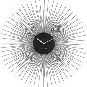 Wandklok - Zwart - Hout - Modern Design
