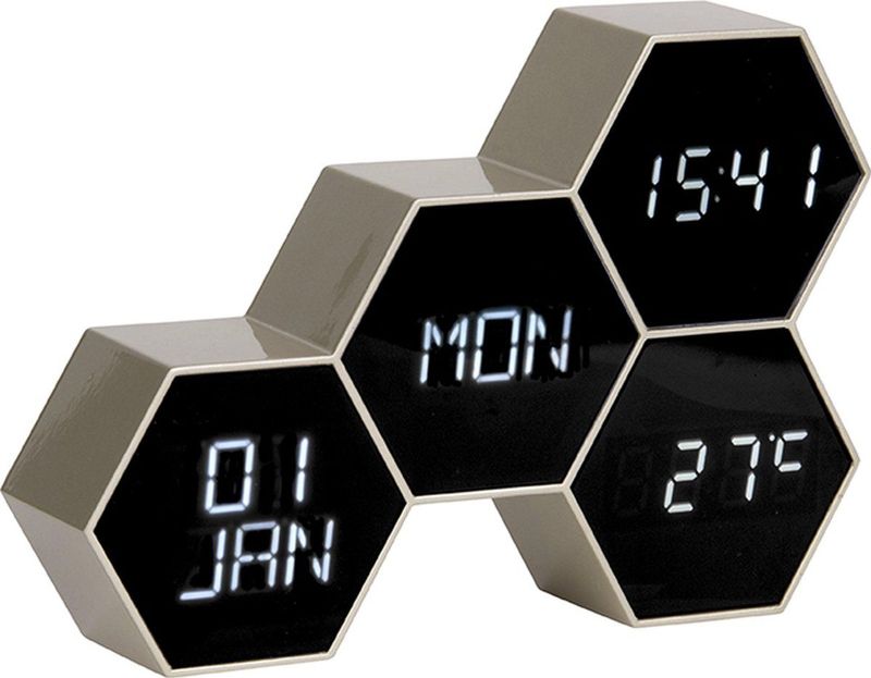 Wekker Six in the Mix Rubberized Goudx12xcm