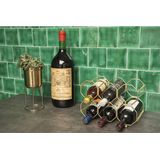Pt, (Present Time) Honeycomb Wijnrek - 16,5 x 31 x 22 cm - Goud - Ijzer - 6 flessen