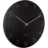 Klok Karlsson Charm Engraved Numbers Black 40 cm