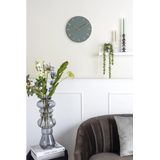 Wandklok Charm Staal Jungle Groen met Gouden wijzers Small Ø30cm