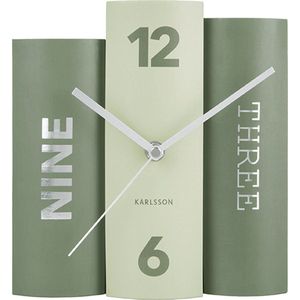 Tafelklok Book Groen Paper 20x15x20cm