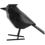 Present Time Ornament Bird - Marmerprint Zwart - 9x24x18,5cm - Modern
