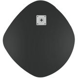 Present Time - Mirror Organic Round - Donkergrijs