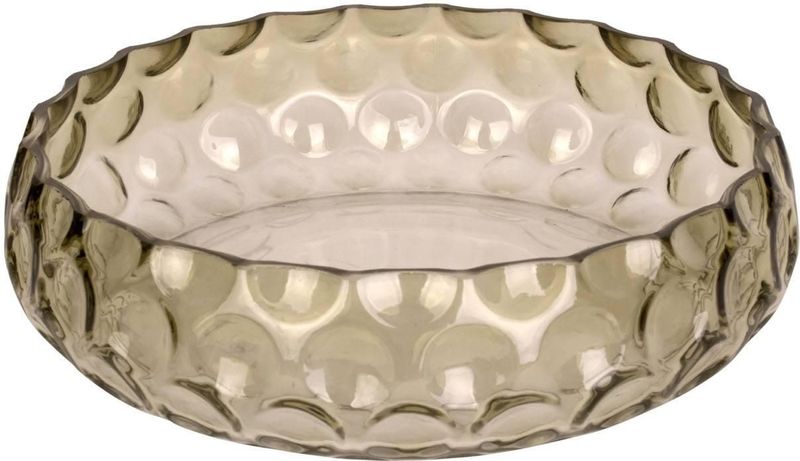 Present Time Schaal Speckles - Large - Glas Mosgroen - Ø26x7cm - Modern