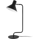 Leitmotiv - Tafellamp Bureaulamp Office Curved - mat zwart