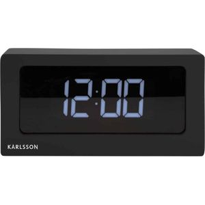 Table clock Boxed LED black