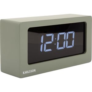 Table clock Boxed LED warm grey
