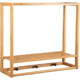 Kapstok - Hout - Zwart - Met 5 Haken