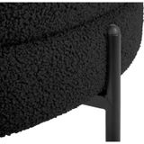 Leitmotiv - Fauteuil Noble Teddy Curl - Zwart