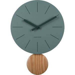 Karlsson - Wandklok Arlo pendulum - Jadegroen- Ø30cm