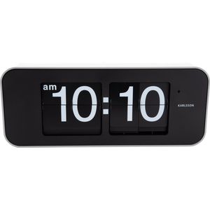 Karlsson - Wide Flip - Wandklok - Wit - PVC