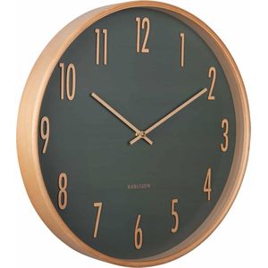 Karlsson - Wandklok Gracil - Jungle groen- Ø40cm