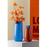 Present Time - Bolita - Vaas - Blauw - Glas - Ø16cm