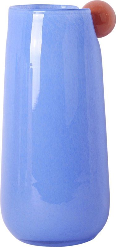 Present Time - Bolita - Vaas - Blauw - Glas - Ø16cm