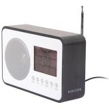 Karlsson - Wekker FM Radio - Zwart - MDF - Compact Design