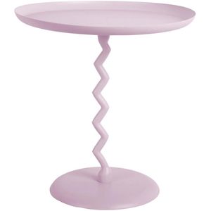 Leitmotiv Bijzettafel Zig Zag - Zachtpaars - Ø40cm - Scandinavisch