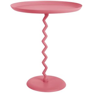 Leitmotiv - Bijzettafel Zig Zag Large - Helderroze