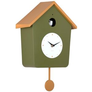 Wandklok - Modern - Zwart - Hout - Stille Uurwerk