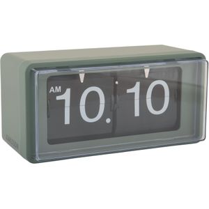 Karlsson - Retro Boxed Flip - Wandklok - Jungle Groen - Thermoplast